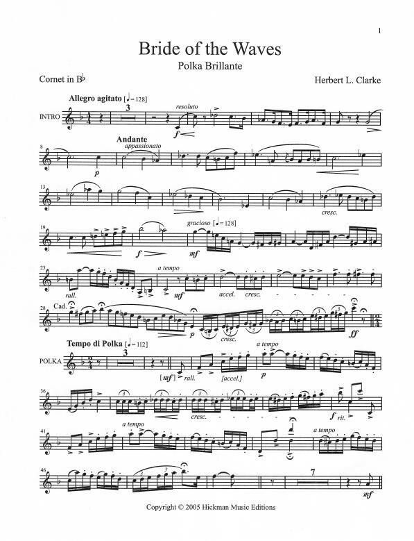 <b>Title: Bride of the Waves </b>Composer: Clarke, Herbert L. - Image 2