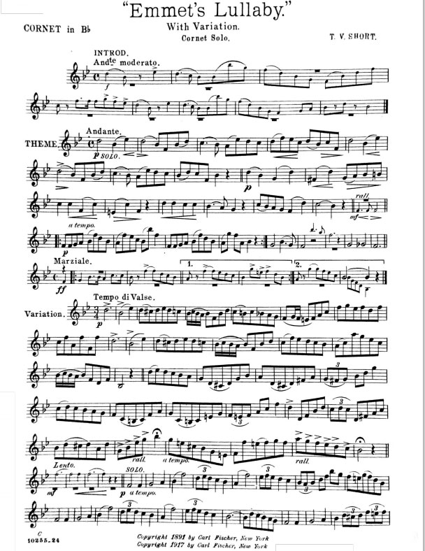 <b>Emmet's Lullaby</b></br>T.V. Short