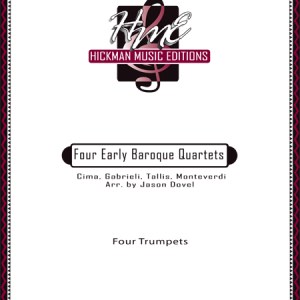 <b>Four Early Baroque Quartets</b><br>Cima, Gabrieli, Tallis, Monteverdi (arranged by Jason Dovel)