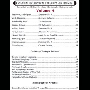 <b>Title: Essential Orchestral Excerpts - Vol 4  </b><br>Composer: Dobrzelewski, J. C.