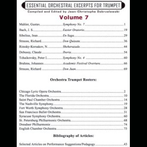 <b>Title: Essential Orchestral Excerpts - Vol 7  </b><br>Composer: Dobrzelewski, J. C.