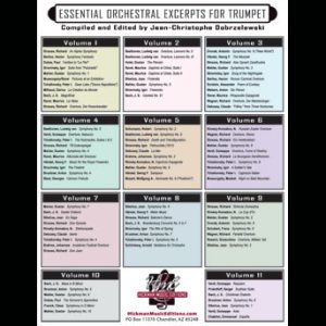 <b>Title: Essential Orchestral Excerpts <br> COLLECTION OF FIRST 11 VOLUMES </b><br>Composer: Dobrzelewski, J. C