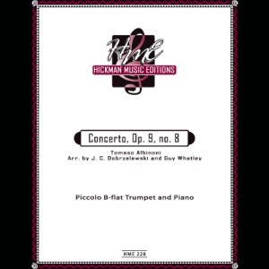 <B>Concerto, Op. 9, no. 8</B><BR>Tomaso Albinoni<BR>Arr. by J. C. Dobrzelewski and Guy Whatley
