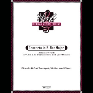 <B>Concerto in B-flat Major</B><BR>Antonio Vivaldi<BR>Arr. by J. C. Dobrzelewski and Guy Whatley